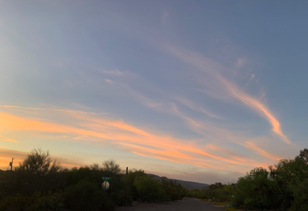 Apr 26 - I like walking at sunset; so beautiful and quiet...